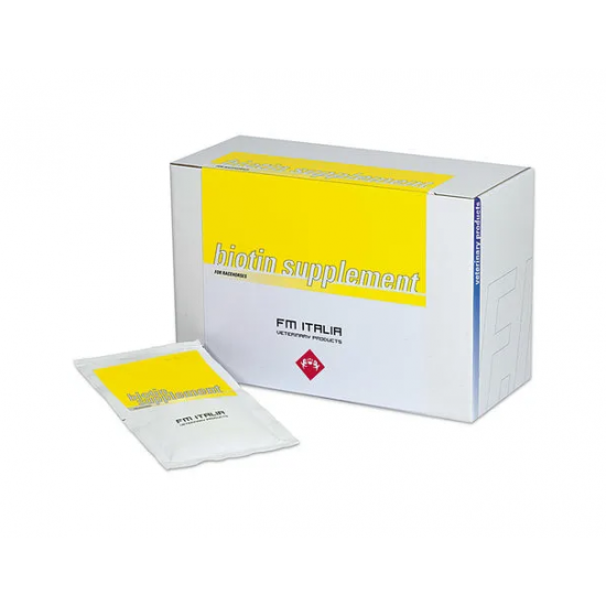 BIOTIN SUPPLEMENT mangime complementare per cavalli per la rigenerazione di zoccoli e pelle 30 buste da 30g cad.